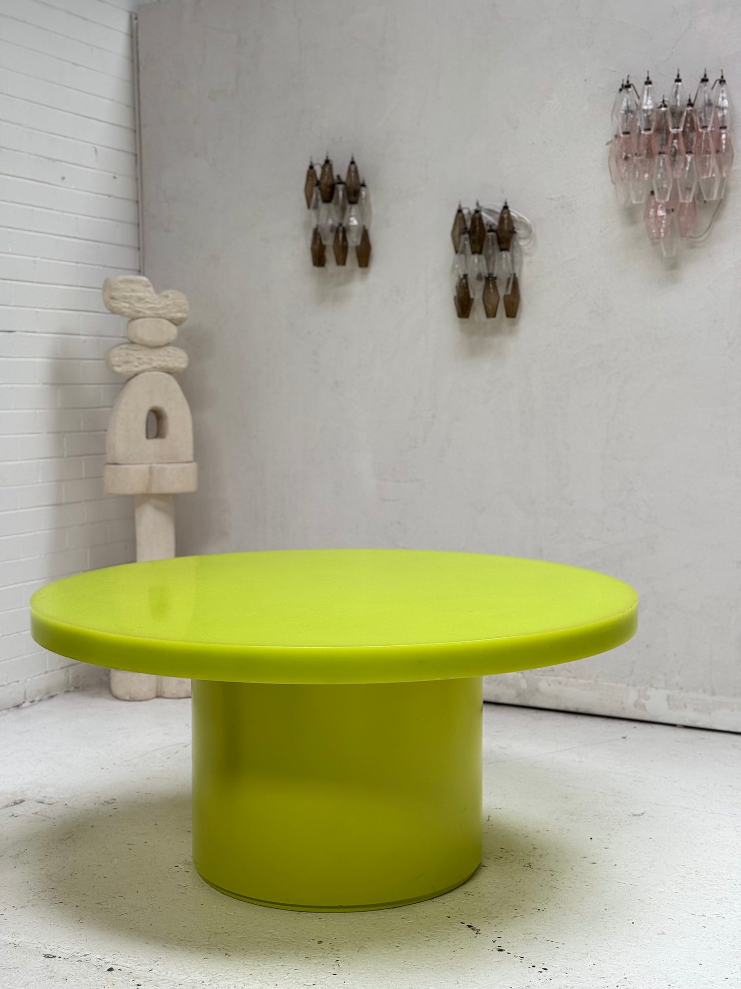 Custom Marblo Perspex Dining Table