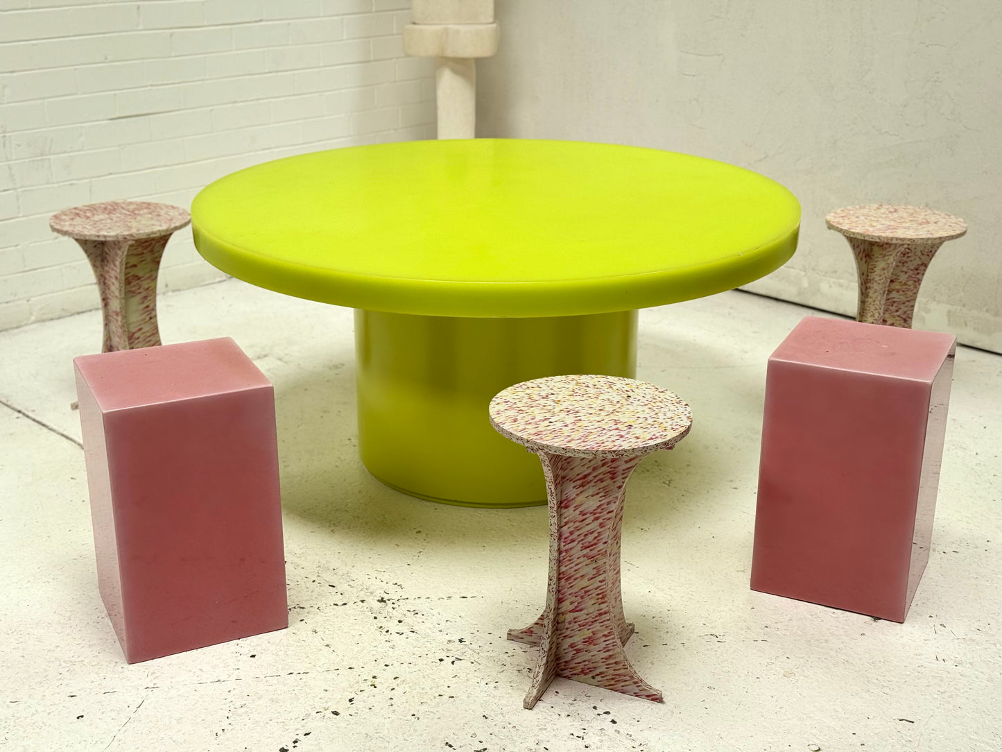Custom Marblo Perspex Dining Table