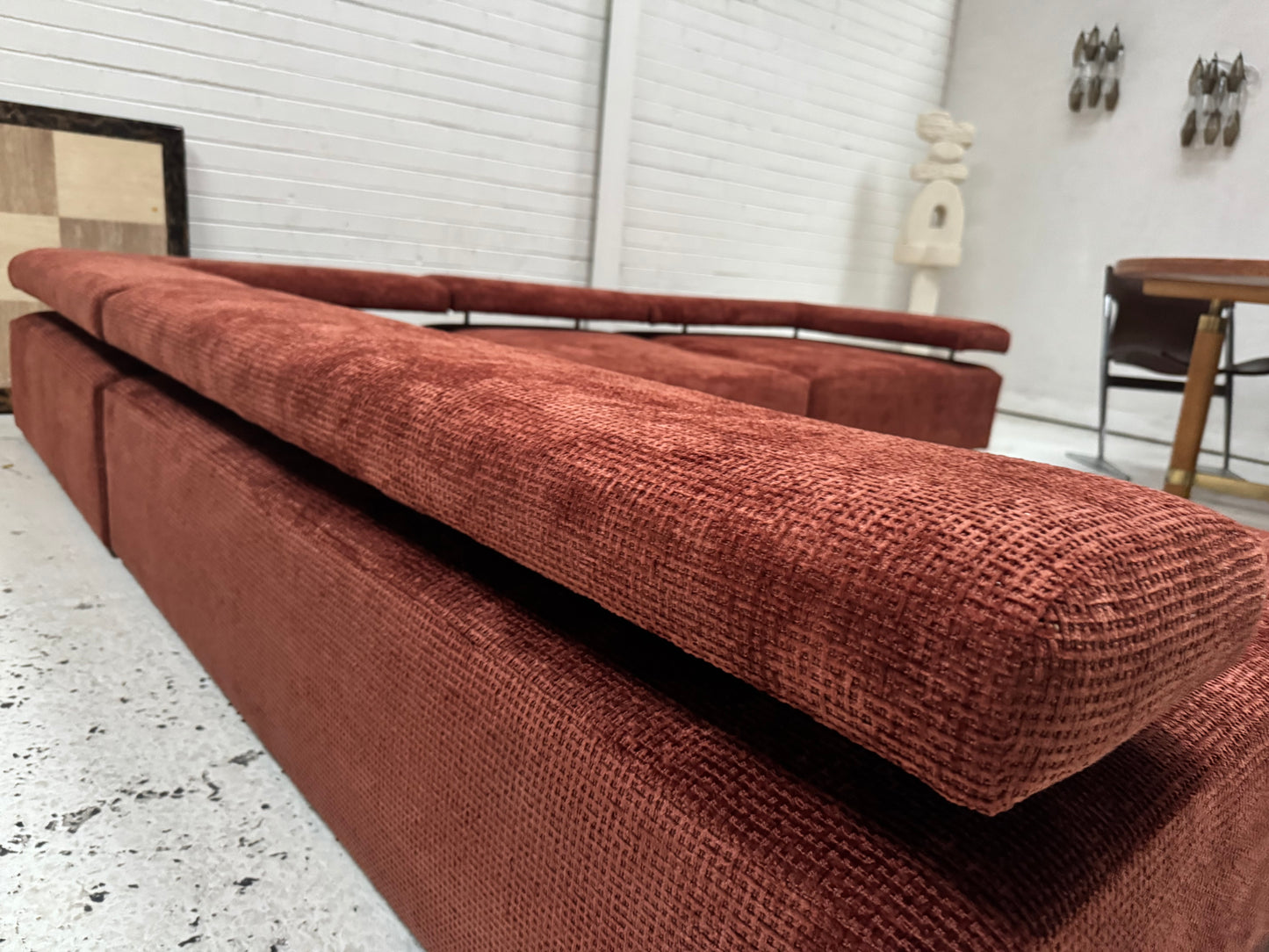 Bespoke Rust Block Modular Sofa