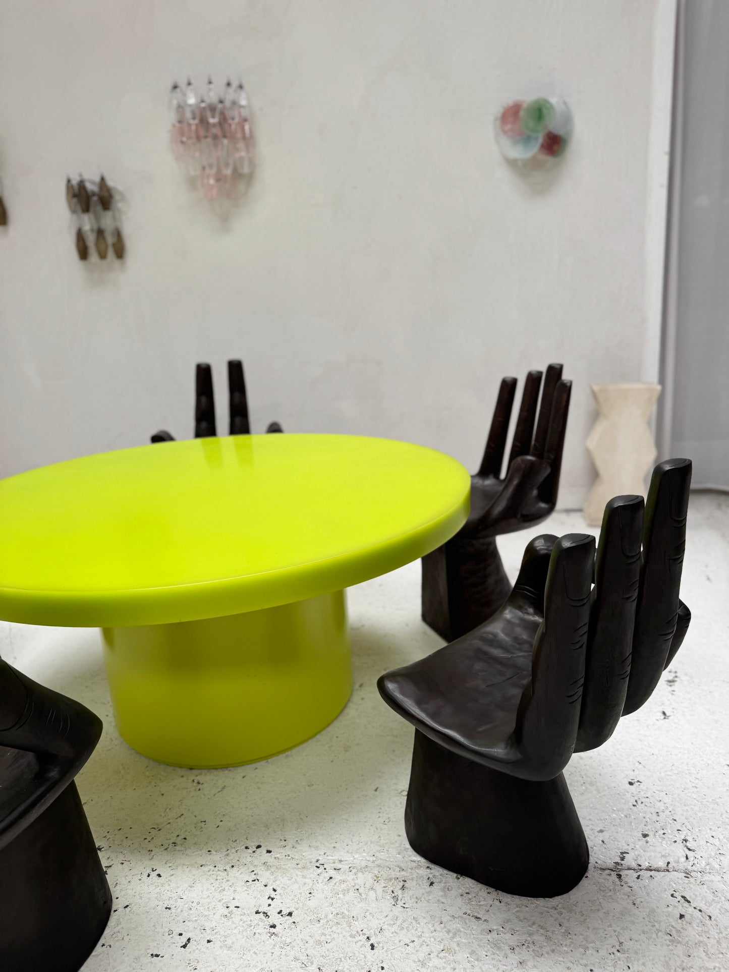 Custom Marblo Perspex Dining Table