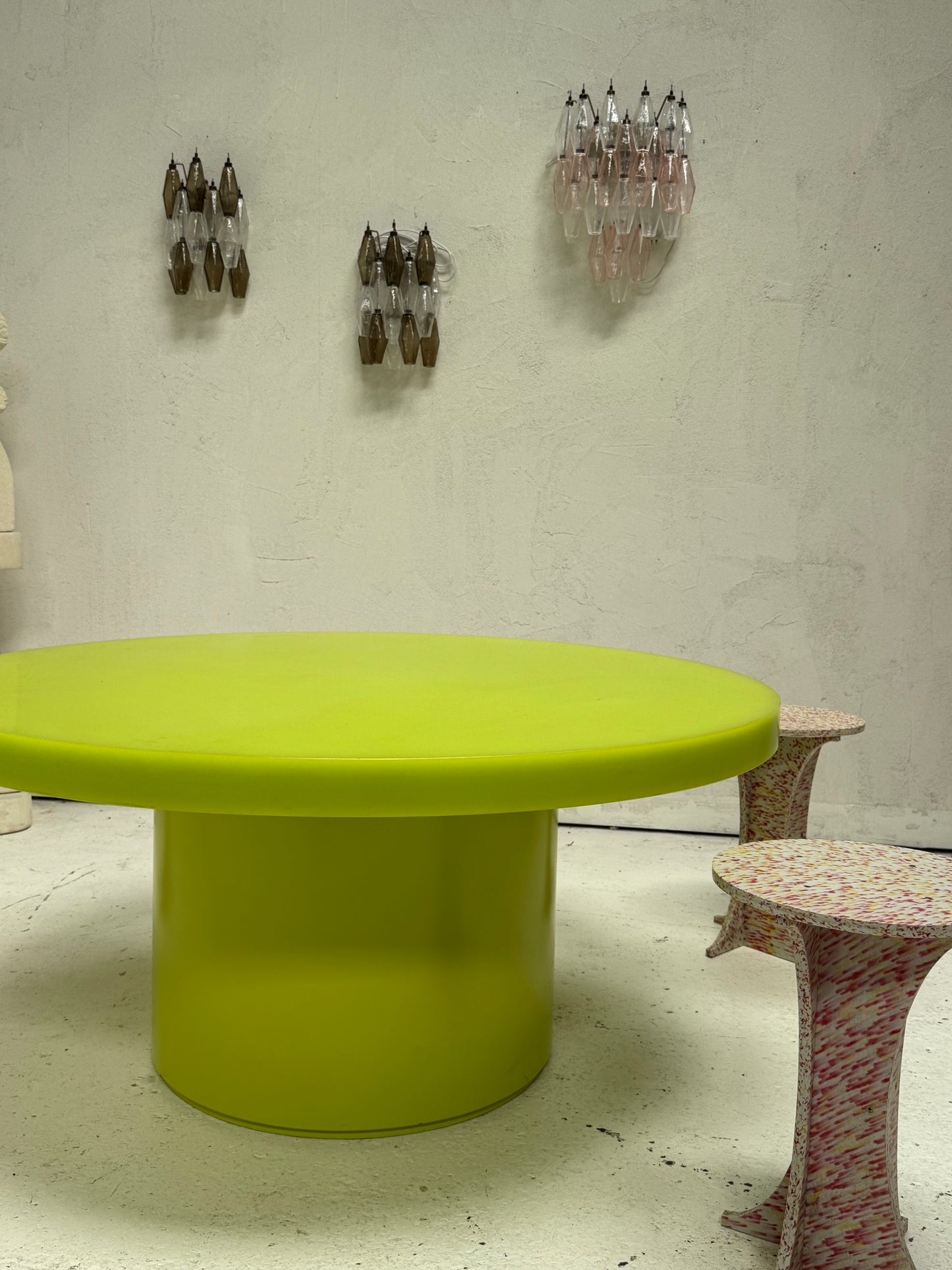 Custom Marblo Perspex Dining Table