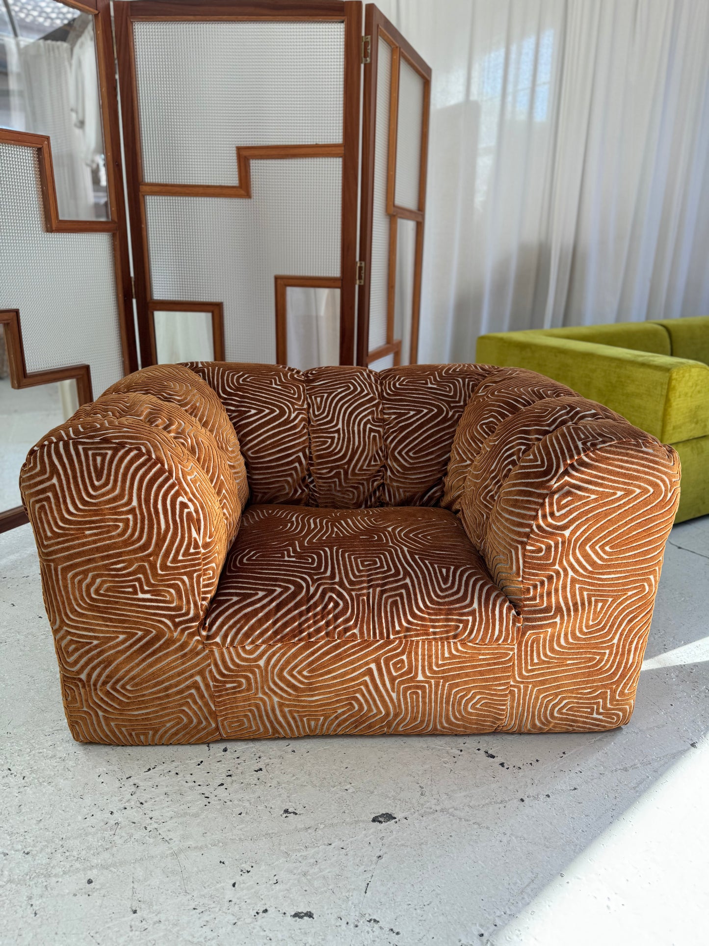 Bespoke Patterned Jumbo Armchair