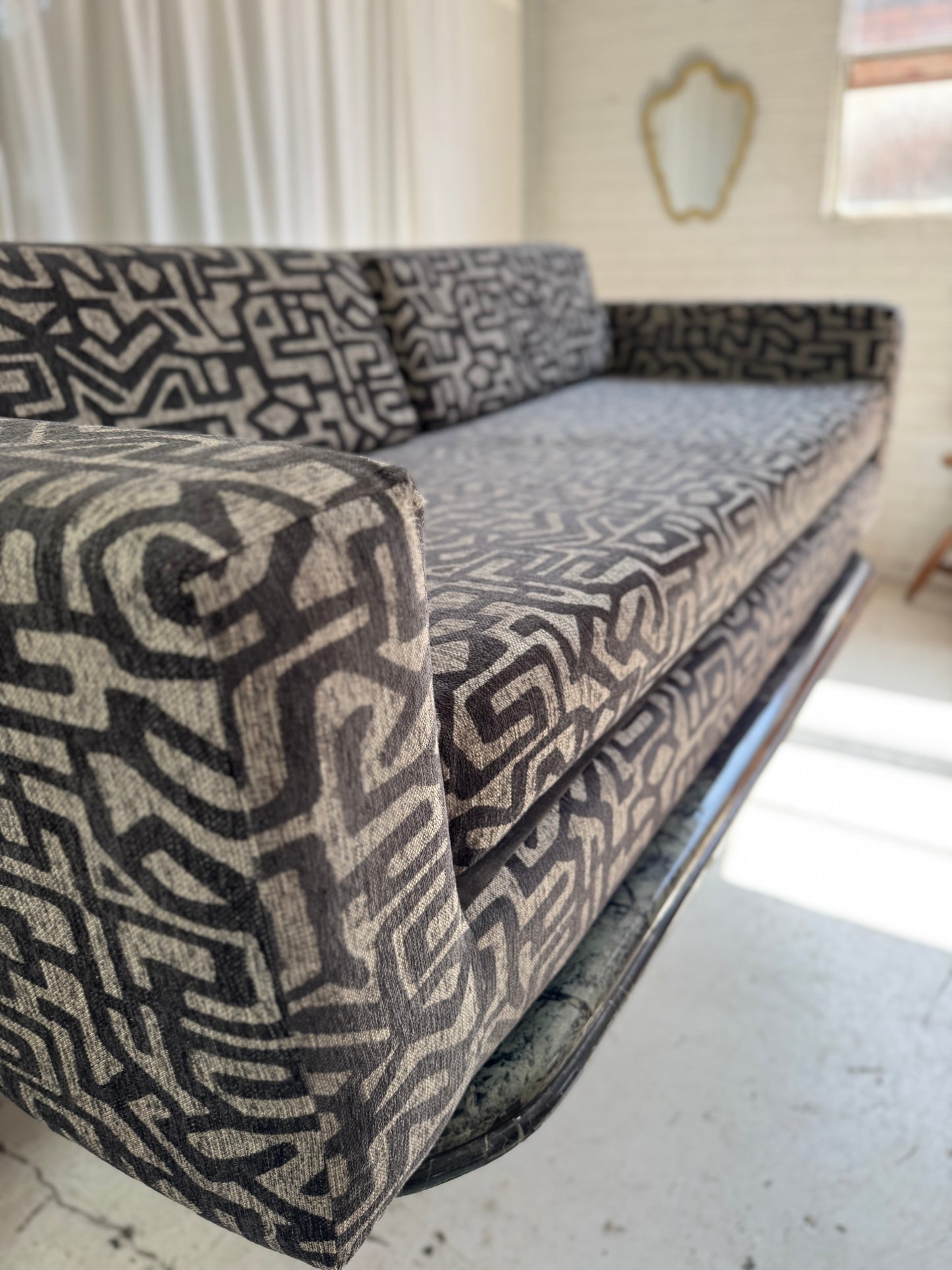 Vintage Foam Sofa / Bed - Reupholstered