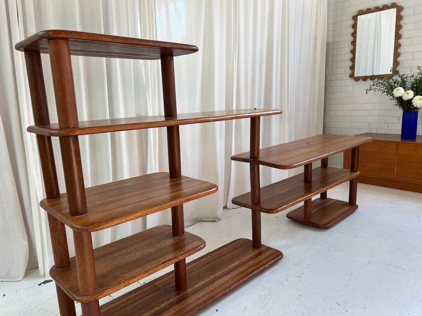 Vintage Pacific Green Rotating Shelving Unit