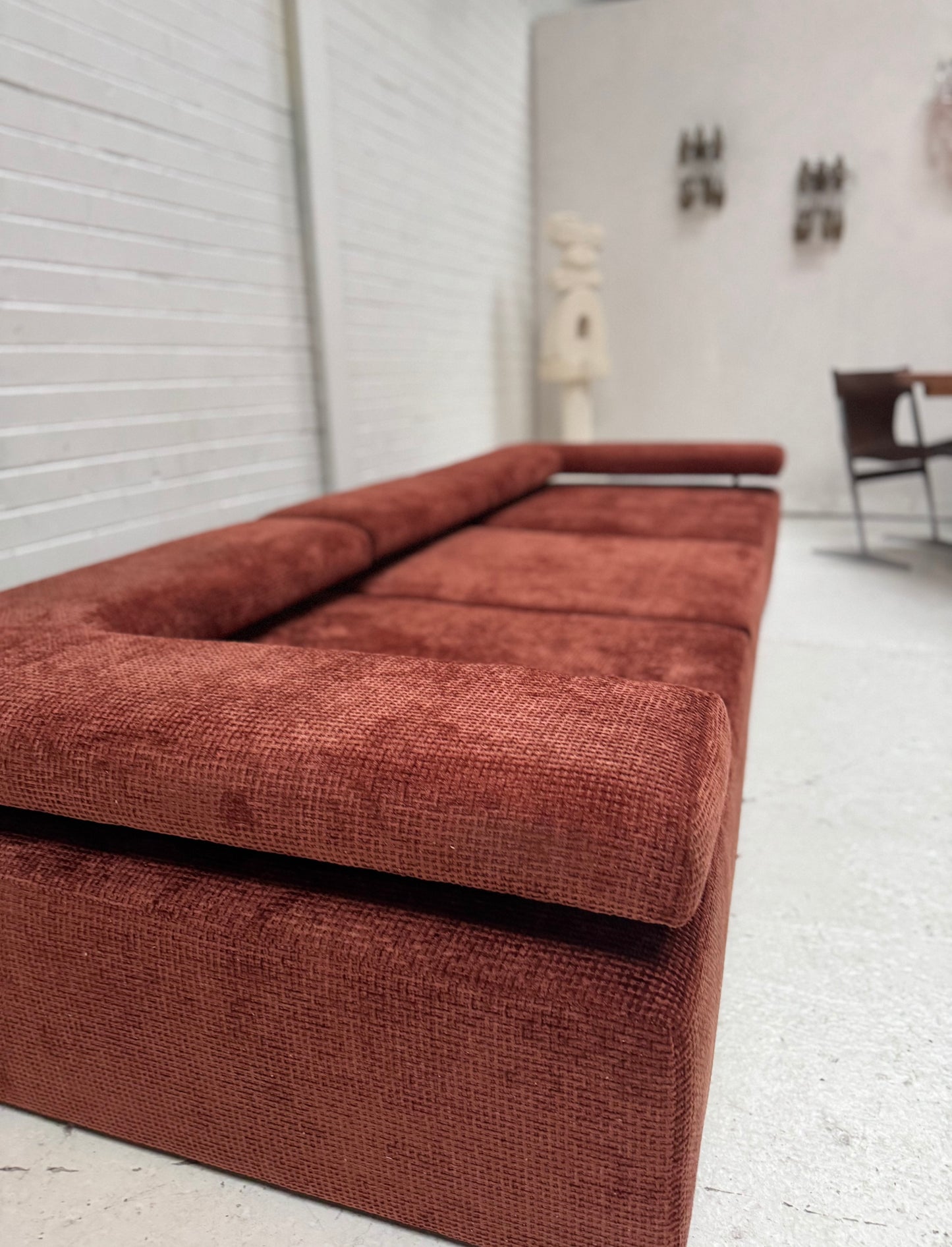 Bespoke Rust Block Modular Sofa