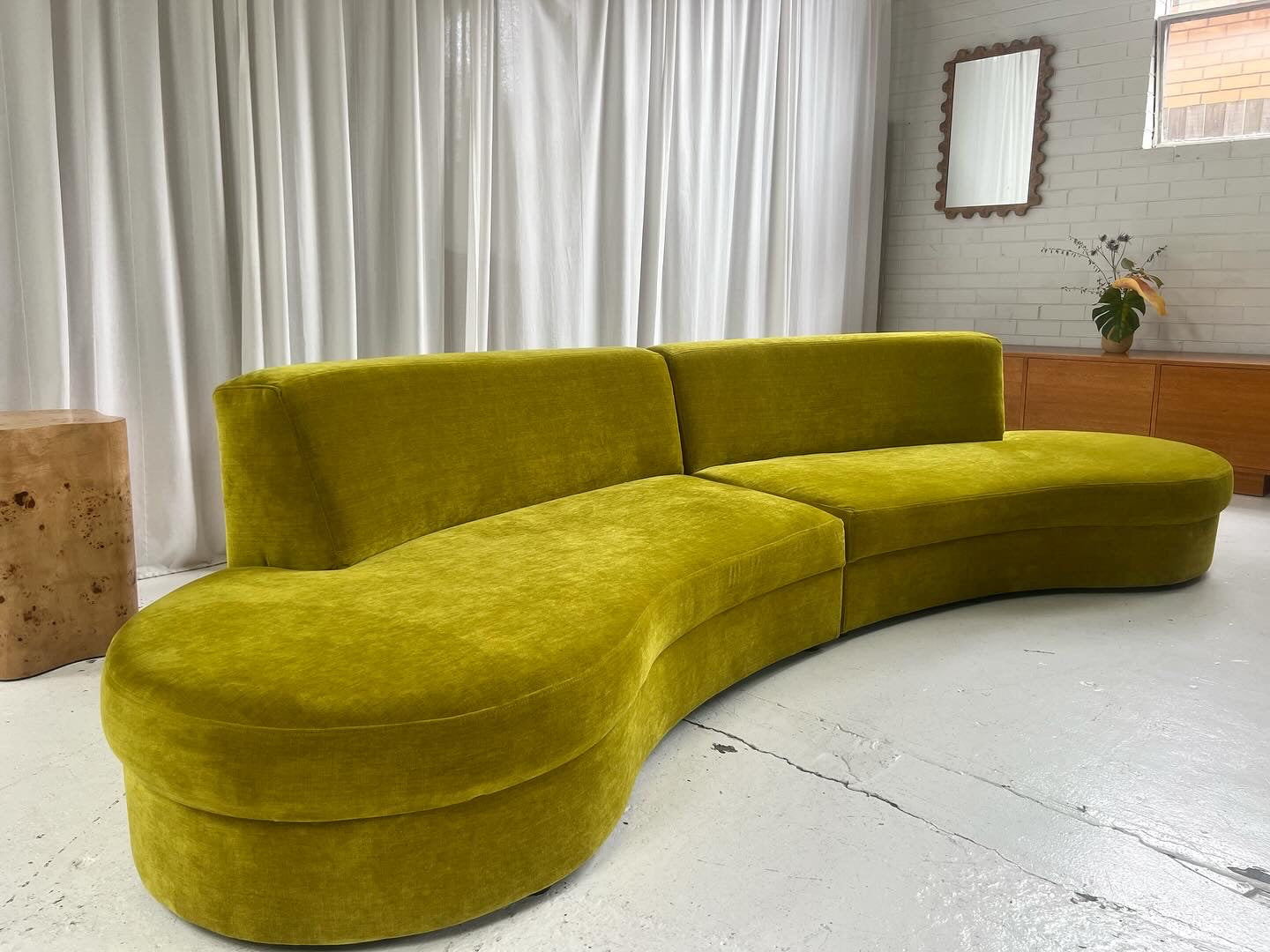 Bespoke Curved Modular Sofa & Ottoman - Preorder