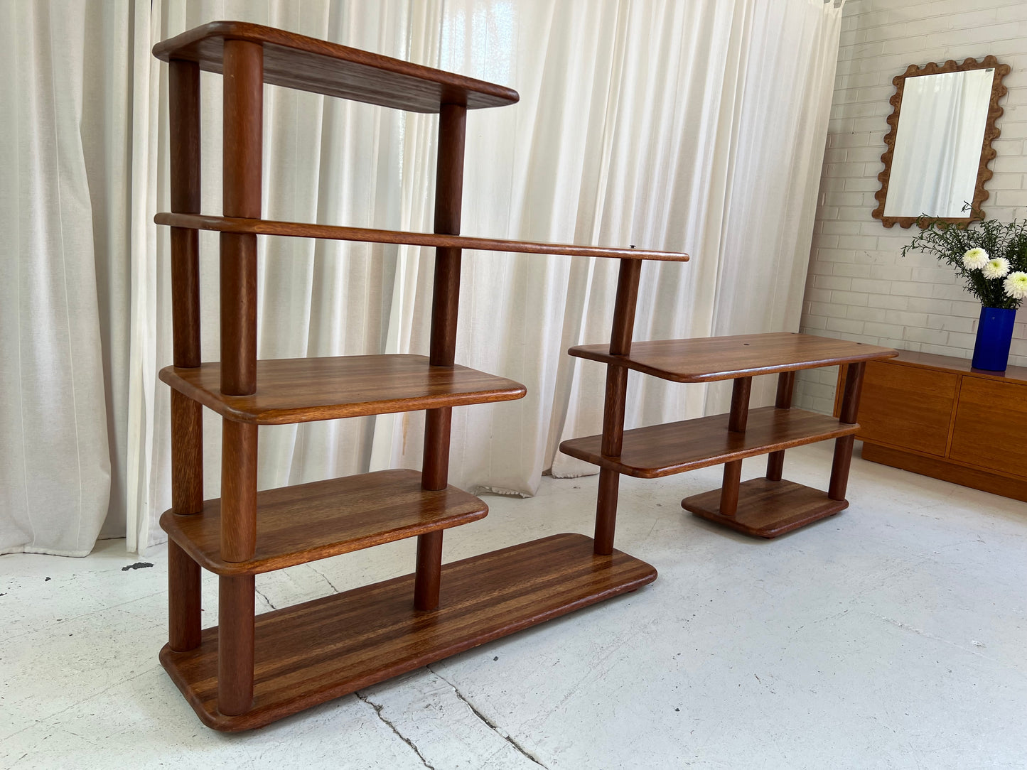 Vintage Pacific Green Rotating Shelving Unit