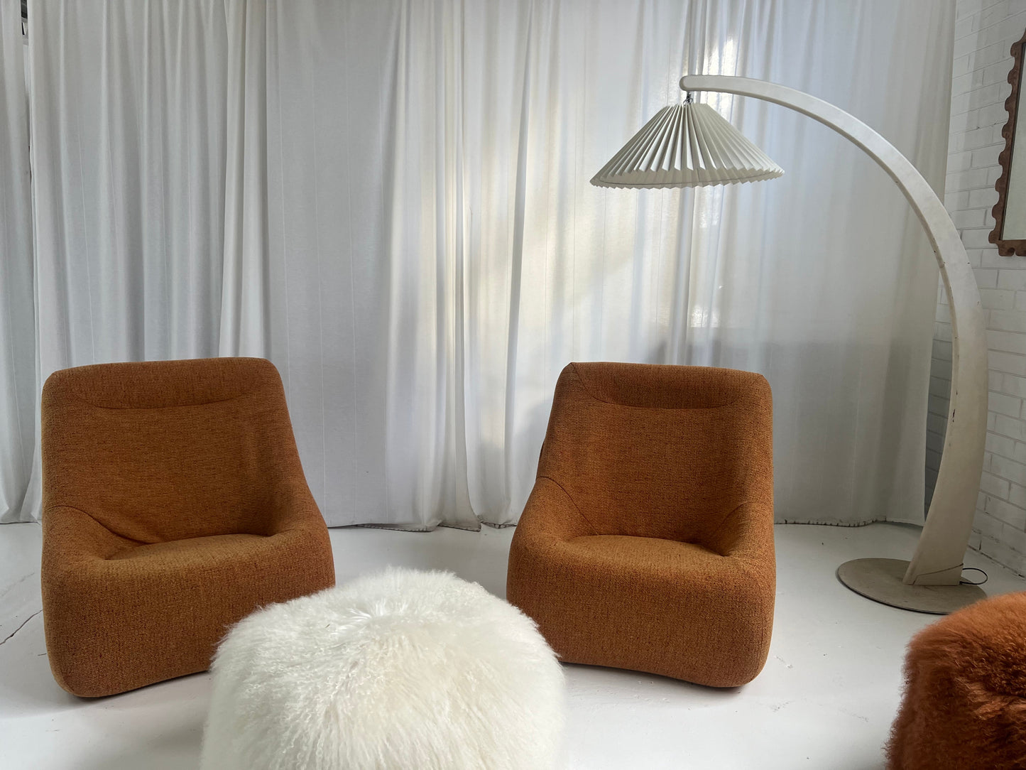Featherston Numero IV Vintage Modular Armchair - Orange