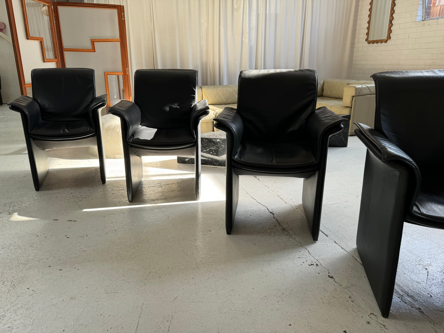 Italian Leather Chairs