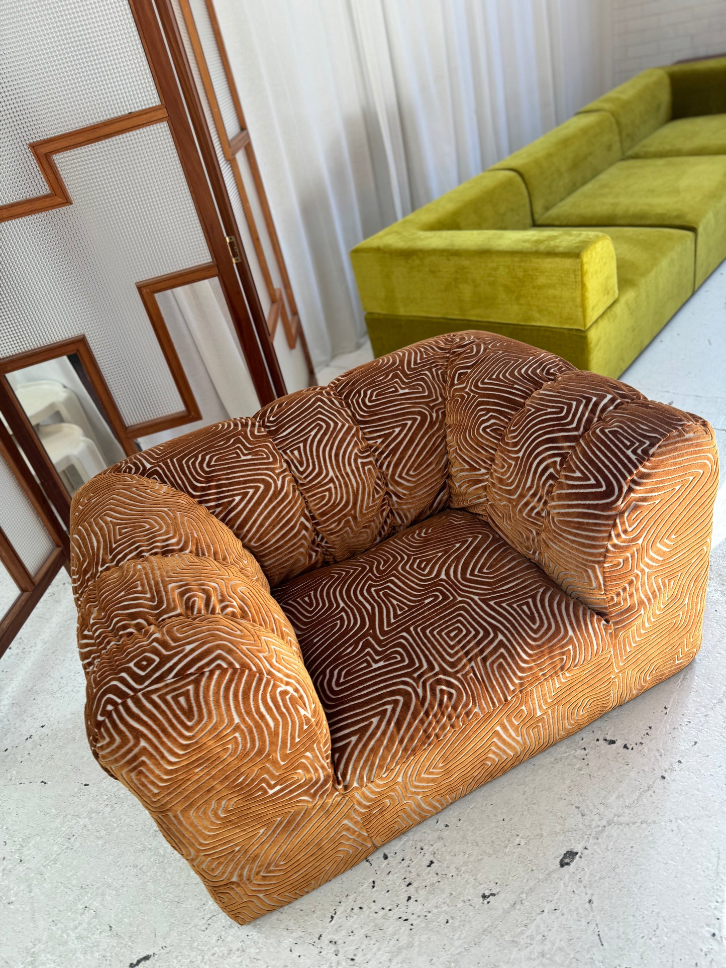 Bespoke Patterned Jumbo Armchair