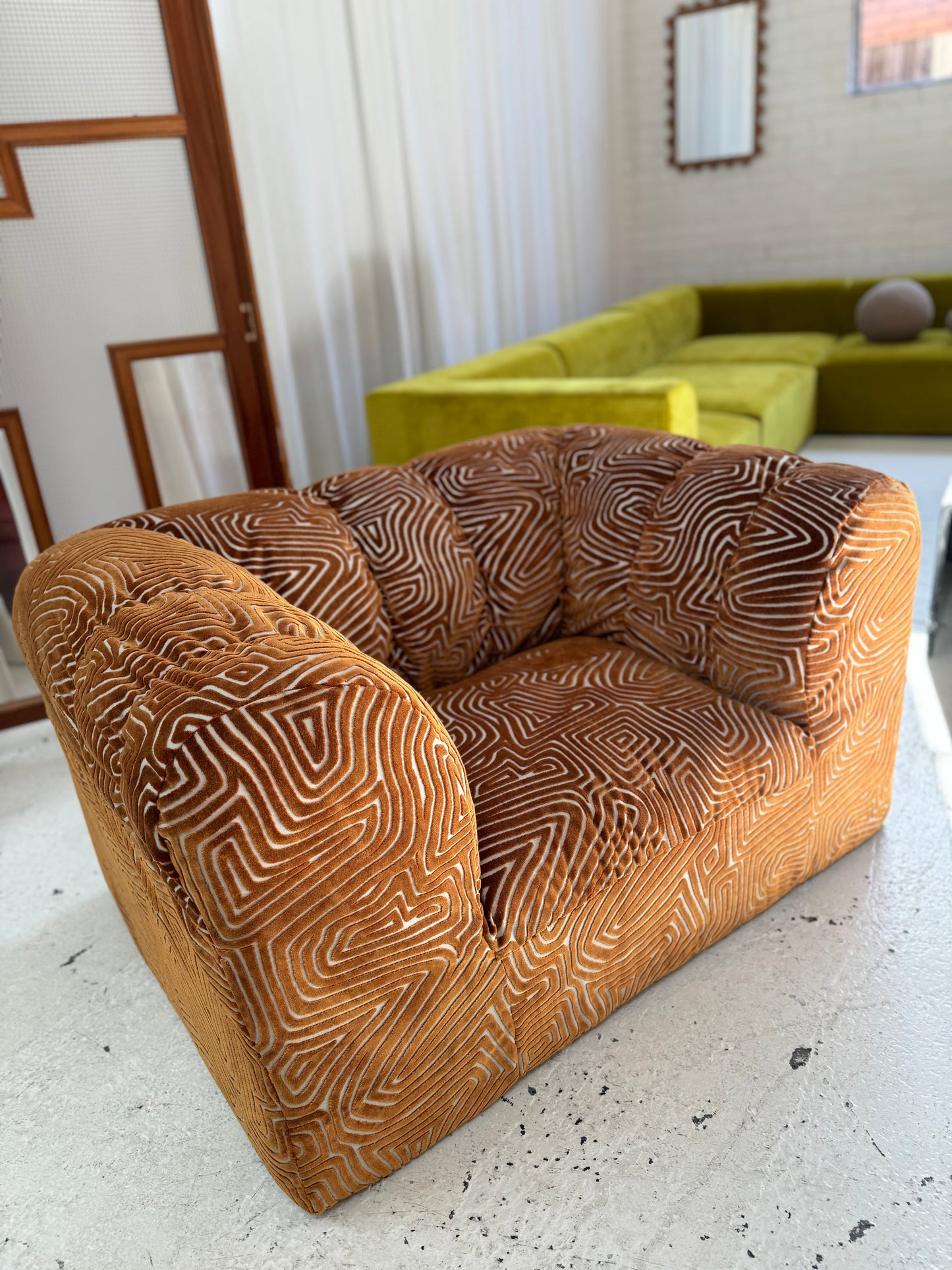 Bespoke Patterned Jumbo Armchair