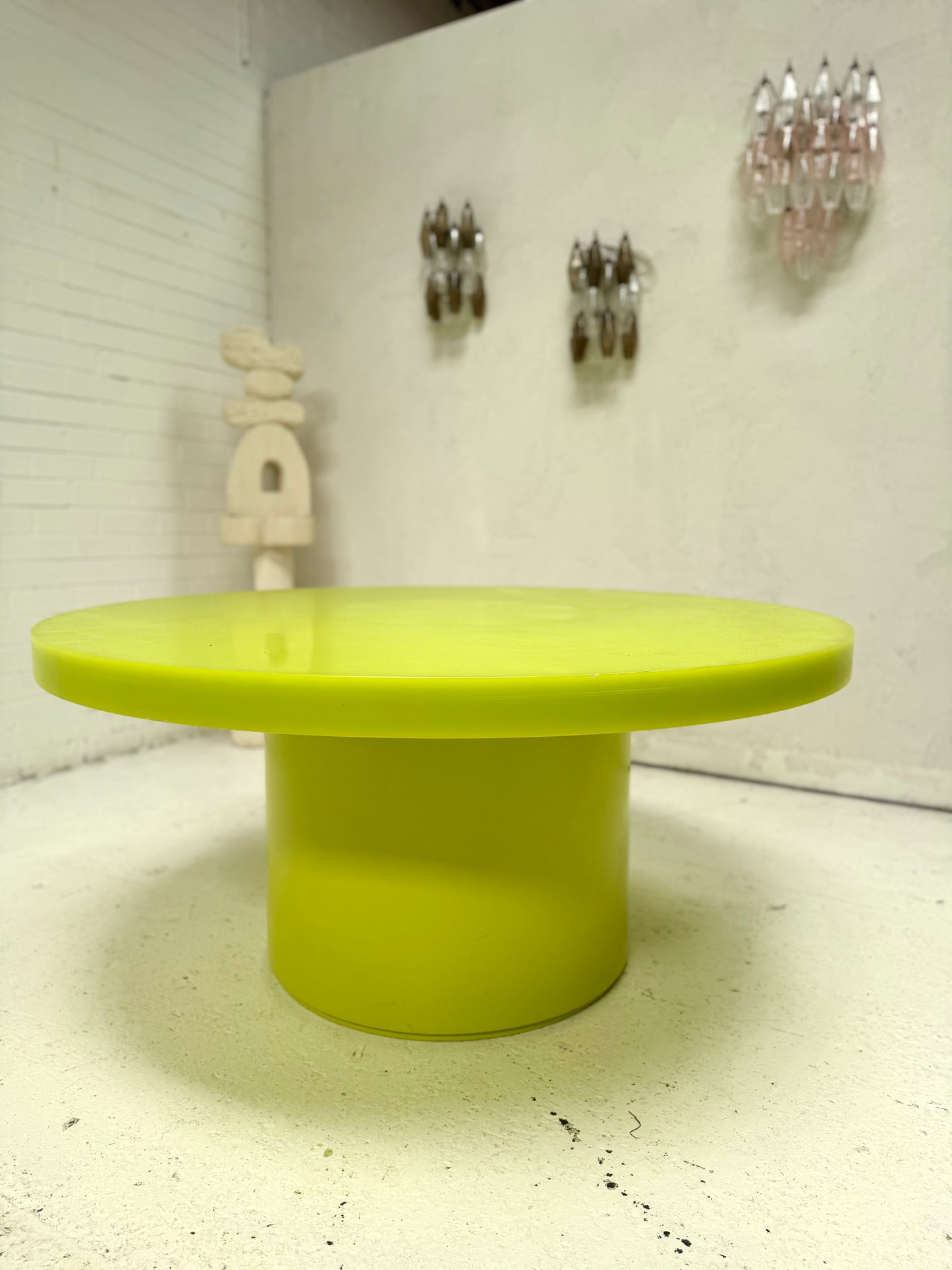 Custom Marblo Perspex Dining Table