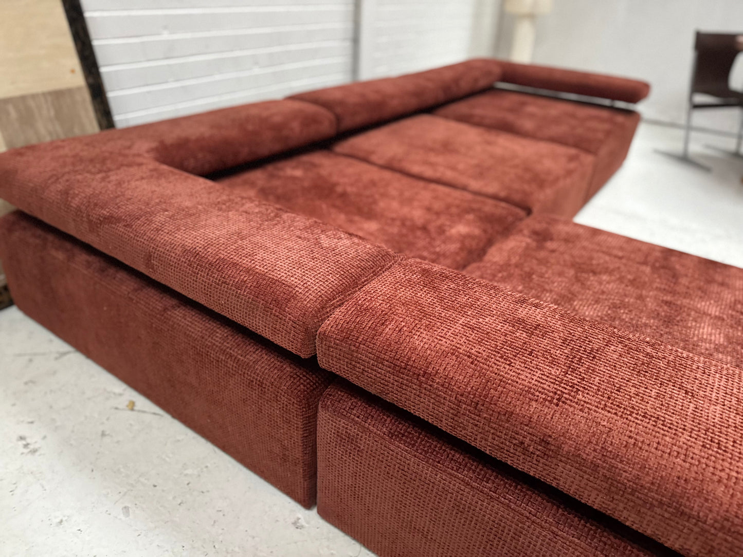Bespoke Rust Block Modular Sofa