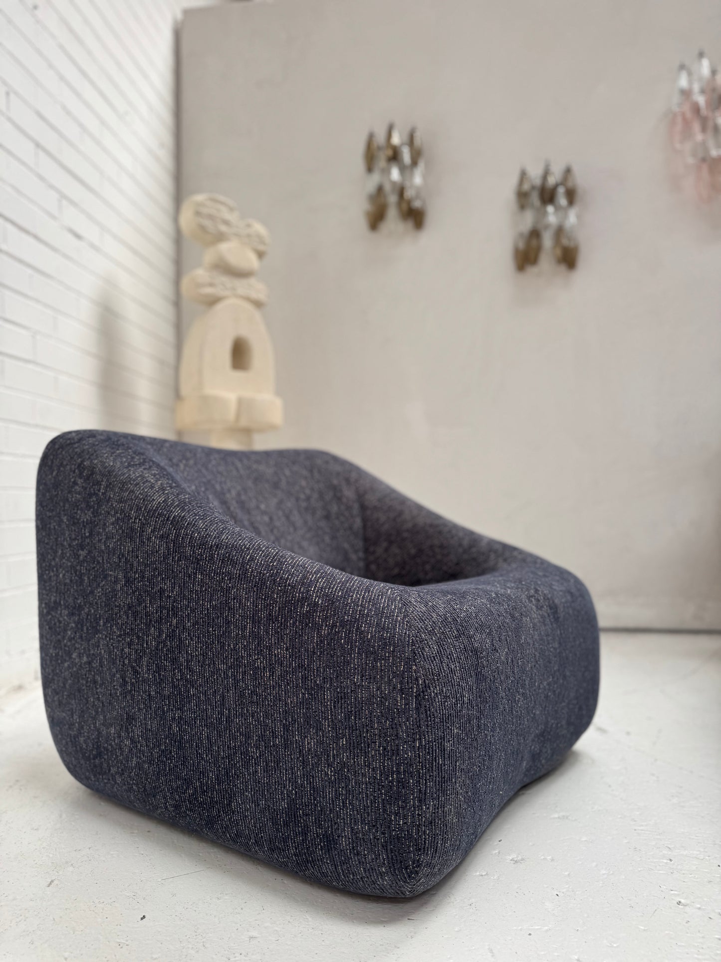 Vintage Featherston Numero IV Modular Armchair - Reupholstered (Navy)