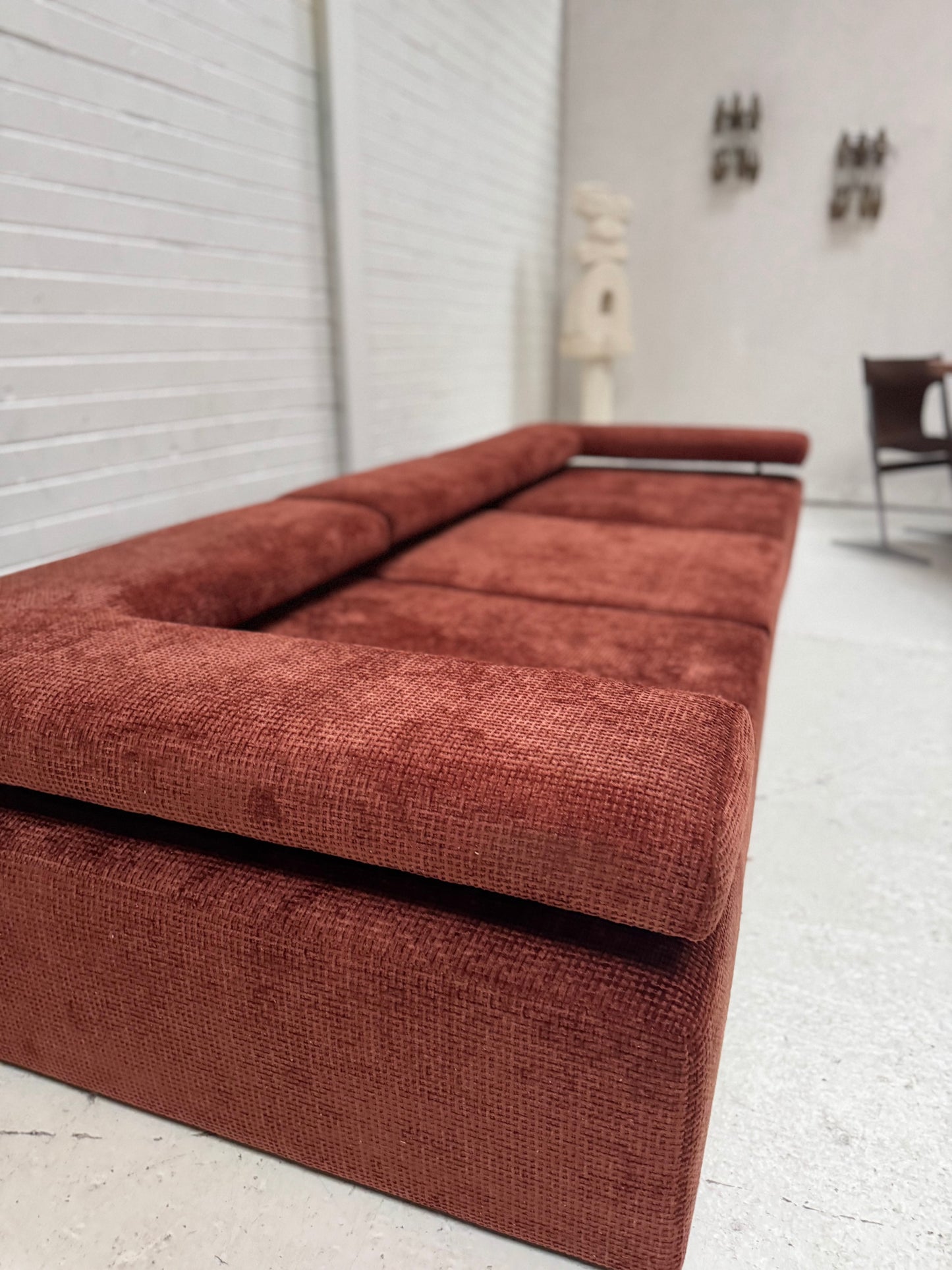 Bespoke Rust Block Modular Sofa