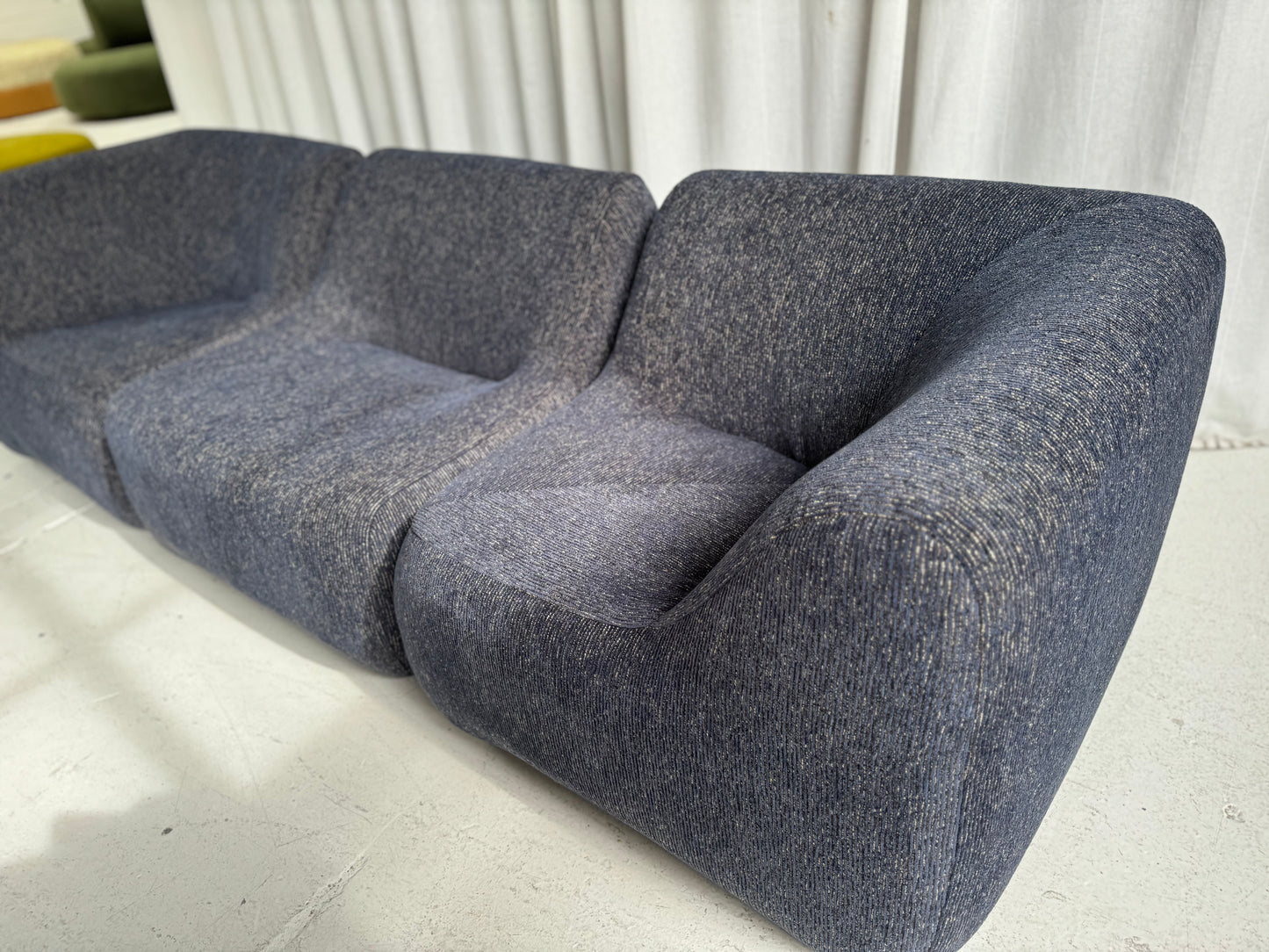Vintage Featherston Numero IV Modular Armchair - Reupholstered (Navy)