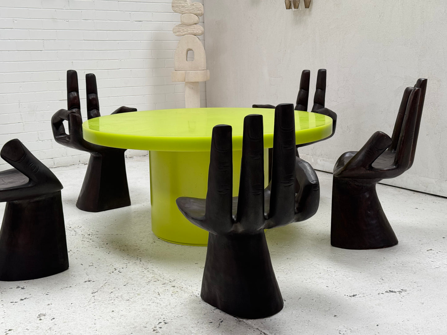 Custom Marblo Perspex Dining Table