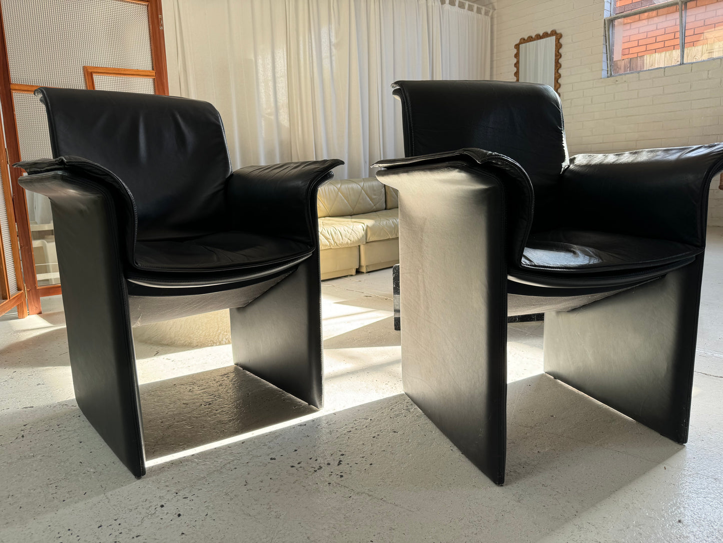 Italian Leather Chairs
