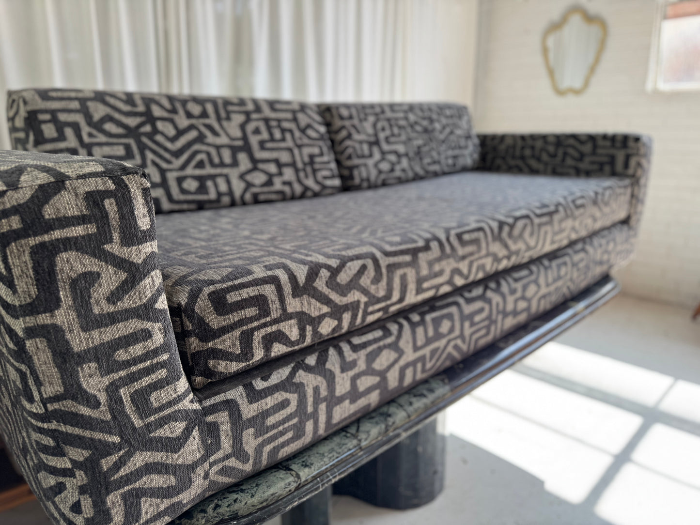 Vintage Foam Sofa / Bed - Reupholstered