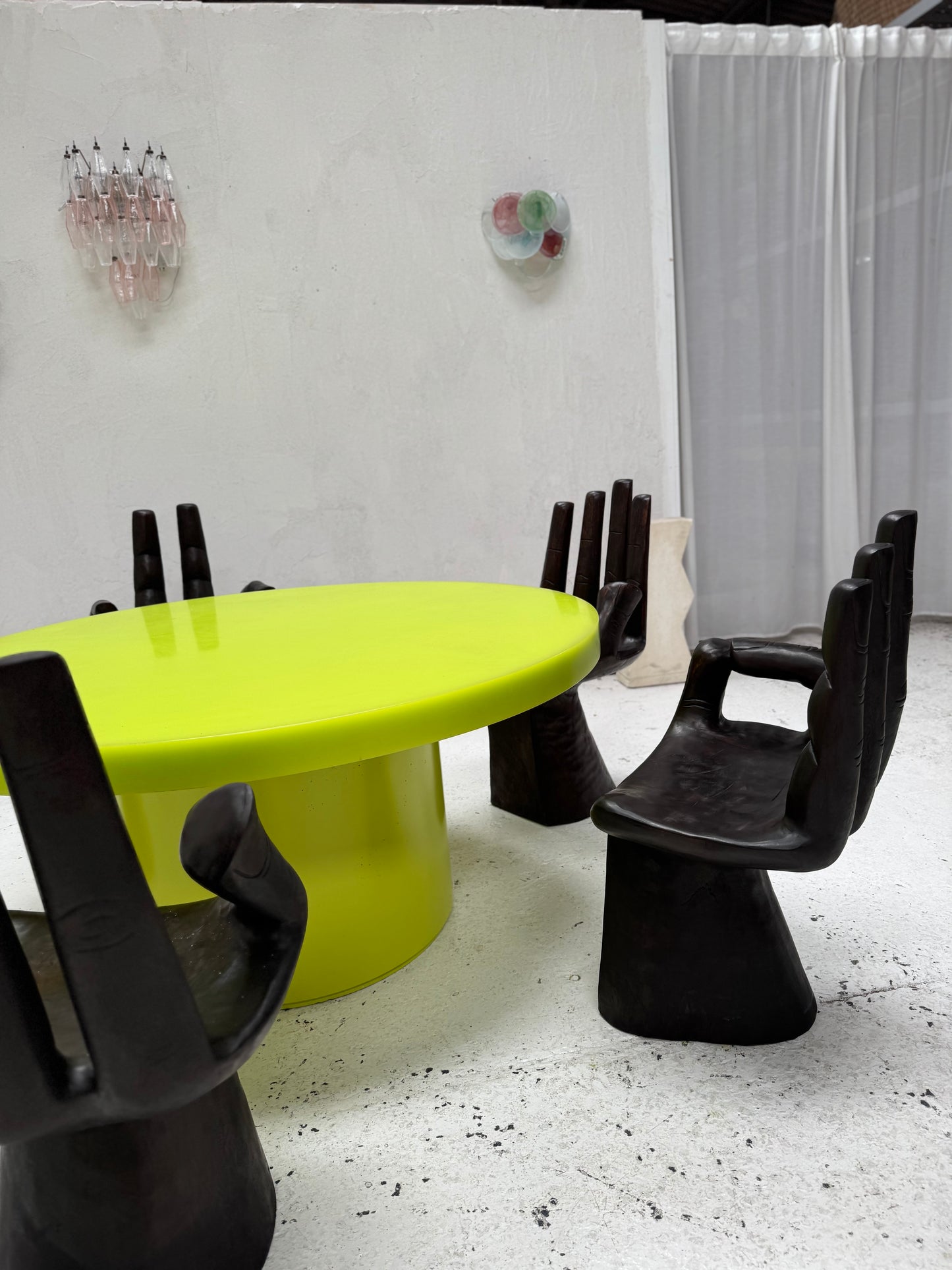 Custom Marblo Perspex Dining Table
