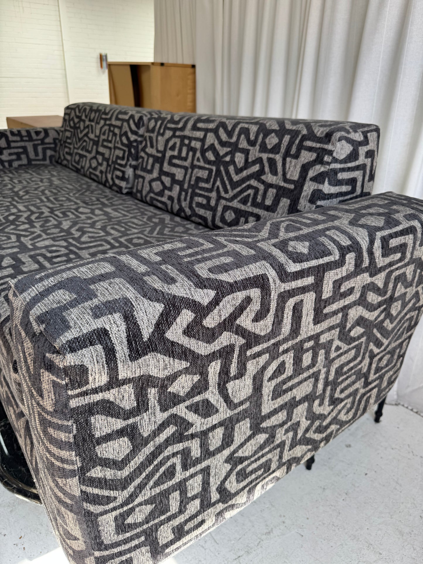 Vintage Foam Sofa / Bed - Reupholstered