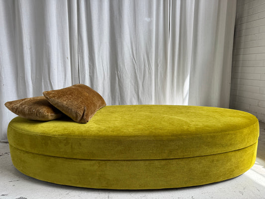 Bespoke Large Ottoman - Chatruese Velvet