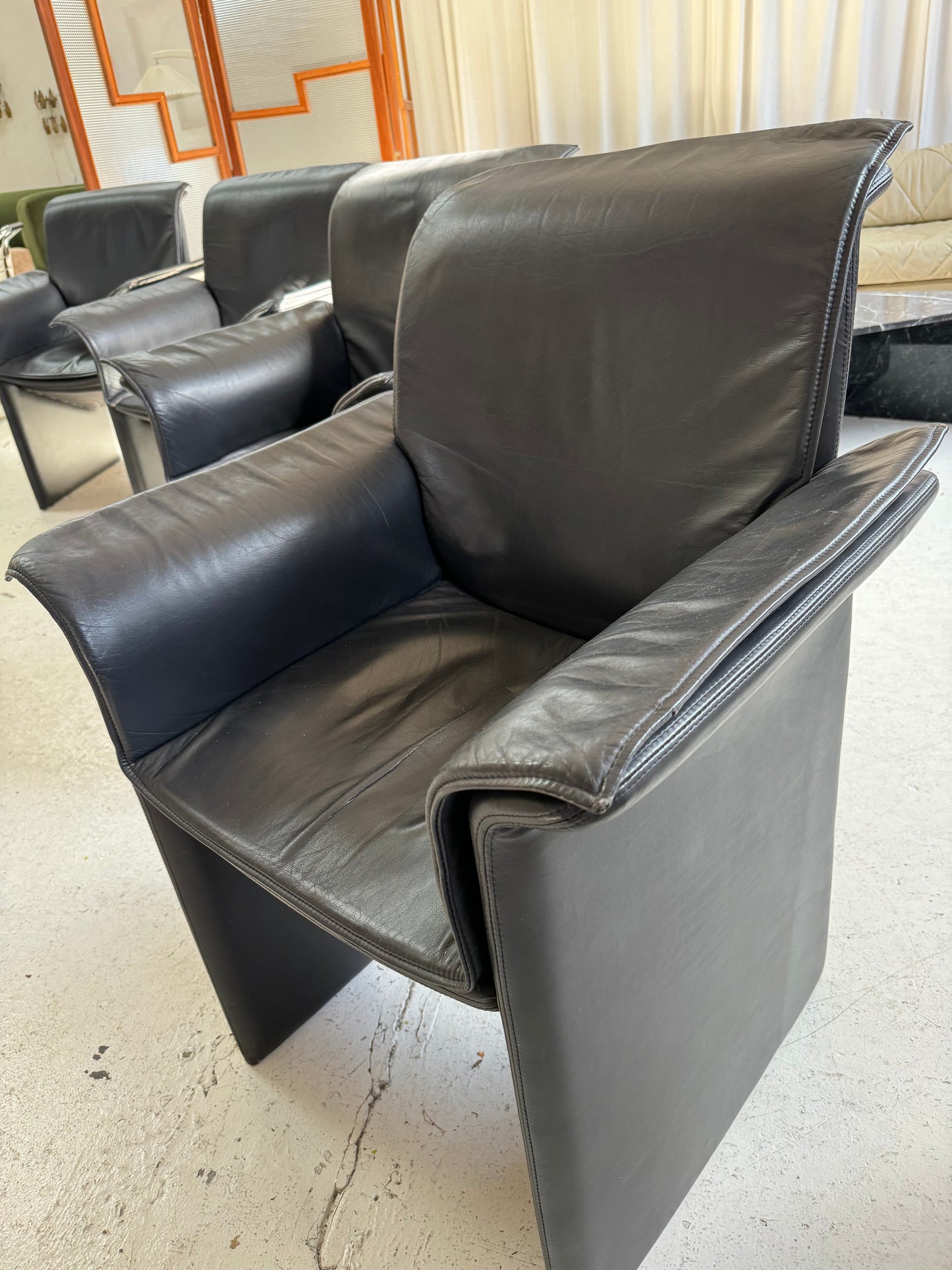 Italian Leather Chairs