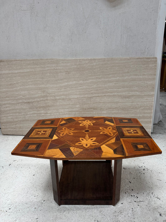 Parquetry / Marquetry Wooden Coffee Table