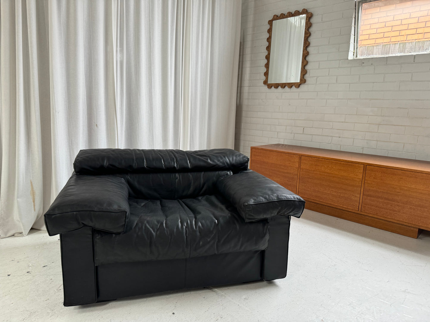Erasmo Leathers Armchairs by Tobia Scarpa for B&B Italia, 1970s