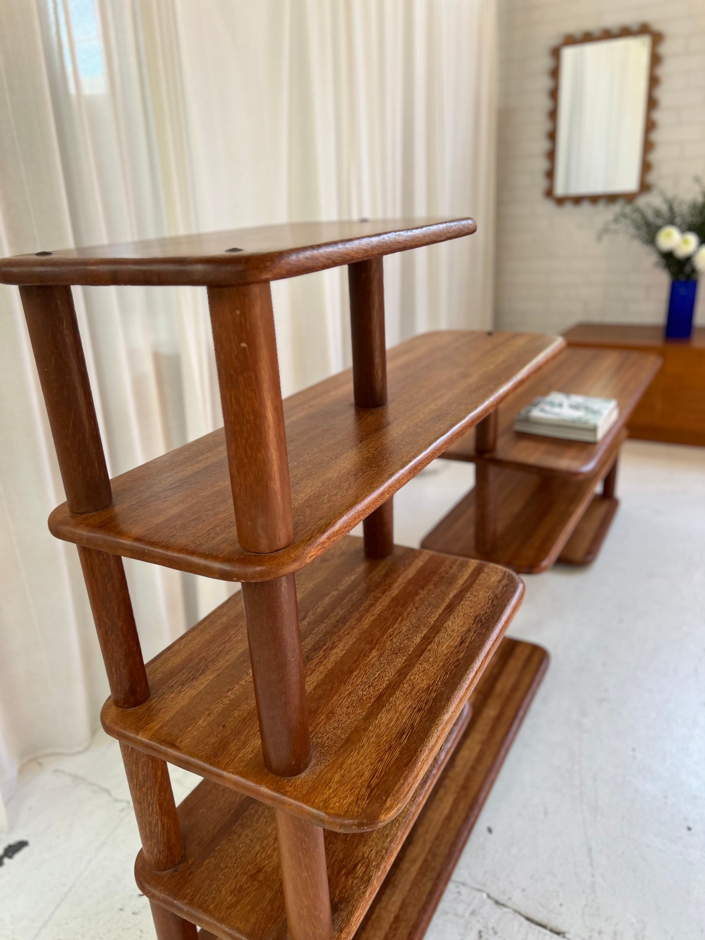 Vintage Pacific Green Rotating Shelving Unit