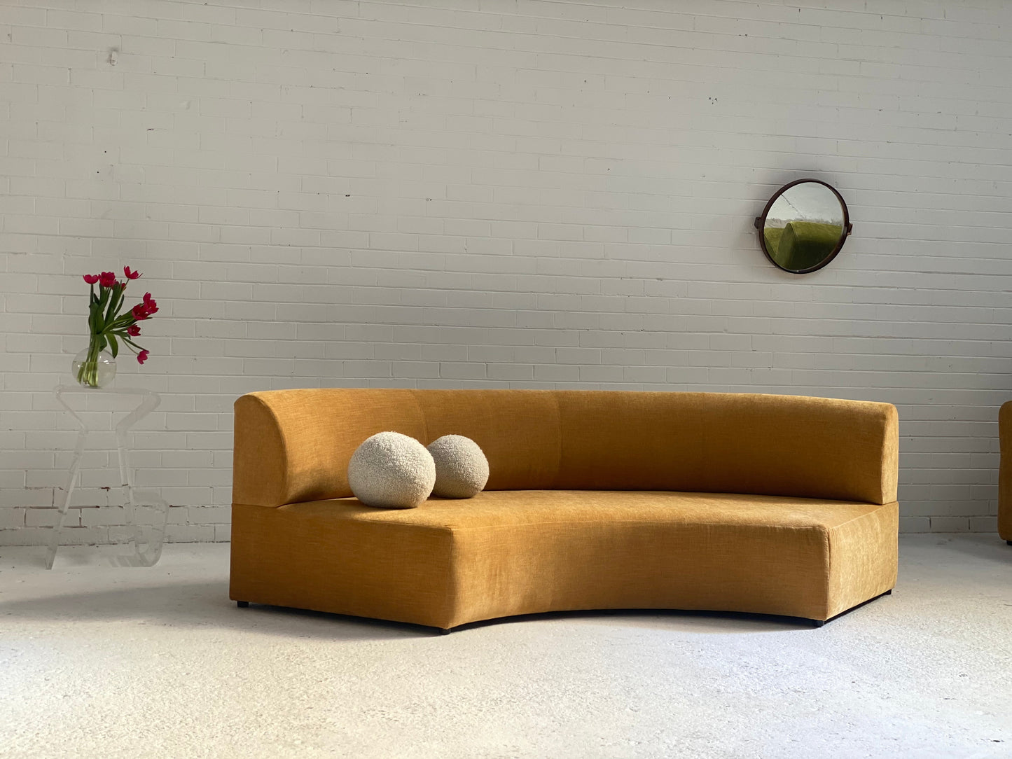 Bespoke Curved Sofa - Chatruese Velvet