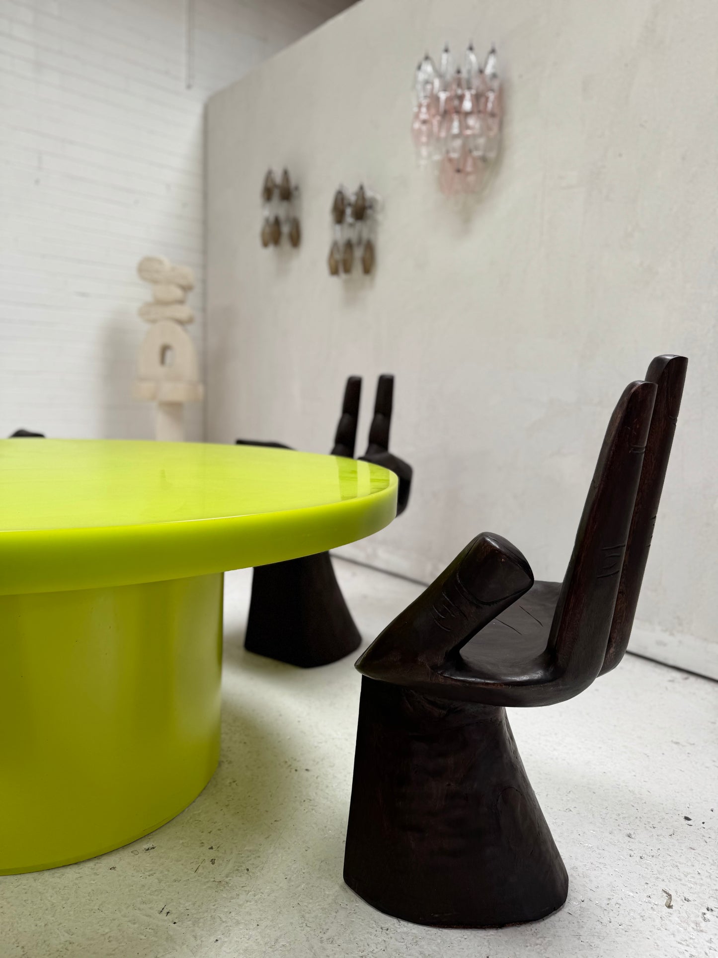 Custom Marblo Perspex Dining Table