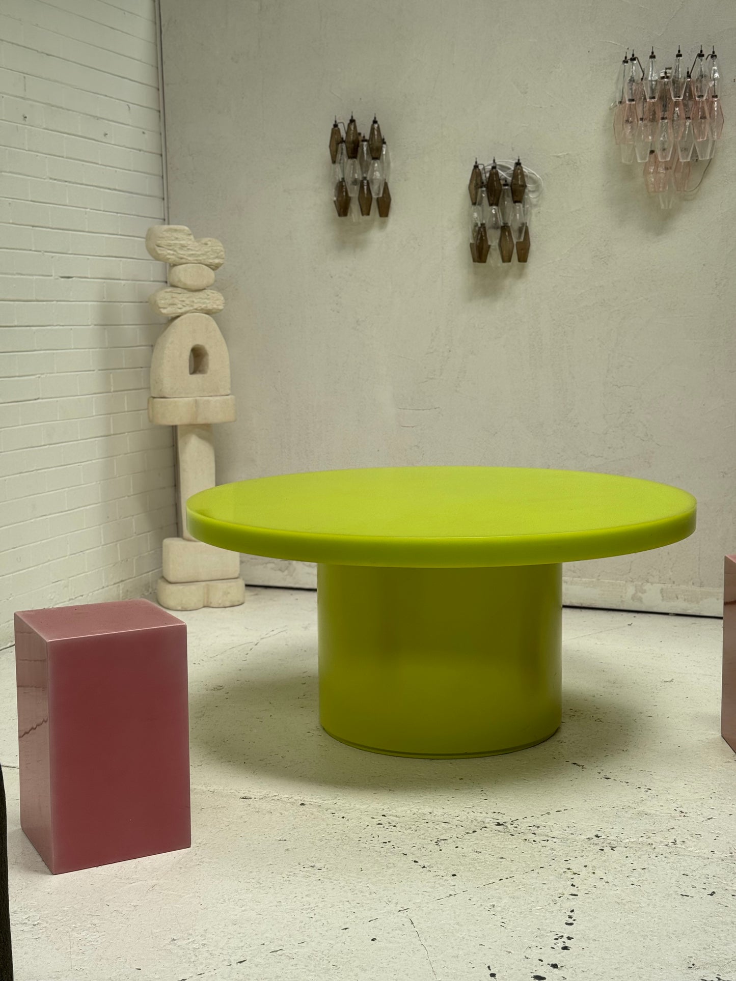Custom Marblo Perspex Dining Table
