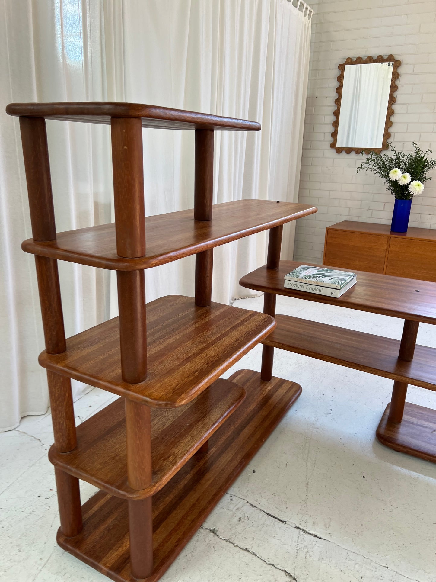 Vintage Pacific Green Rotating Shelving Unit