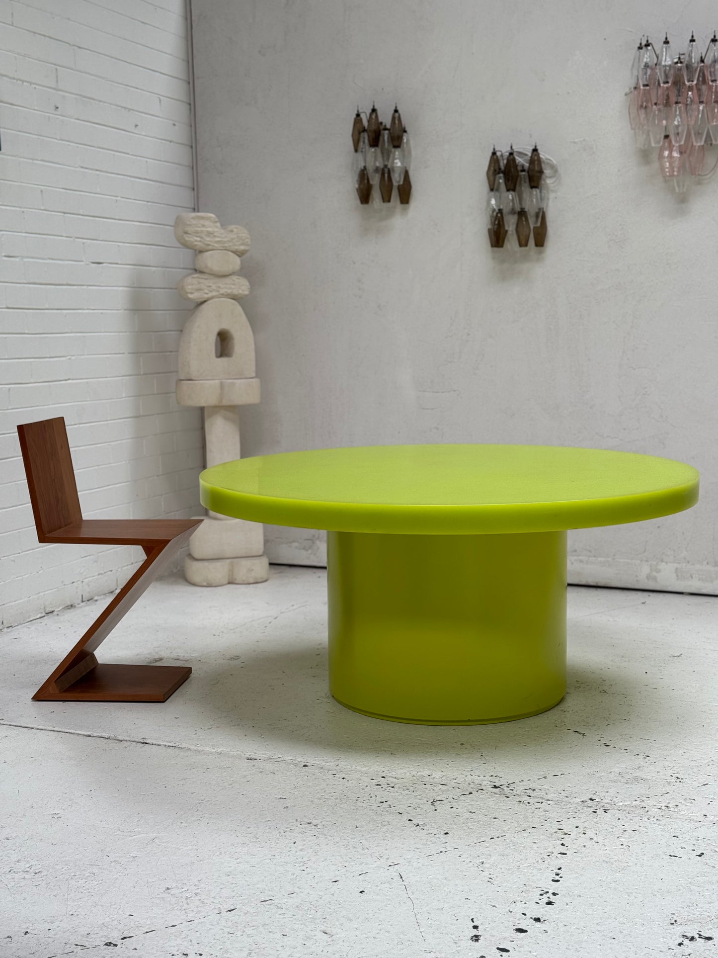Custom Marblo Perspex Dining Table