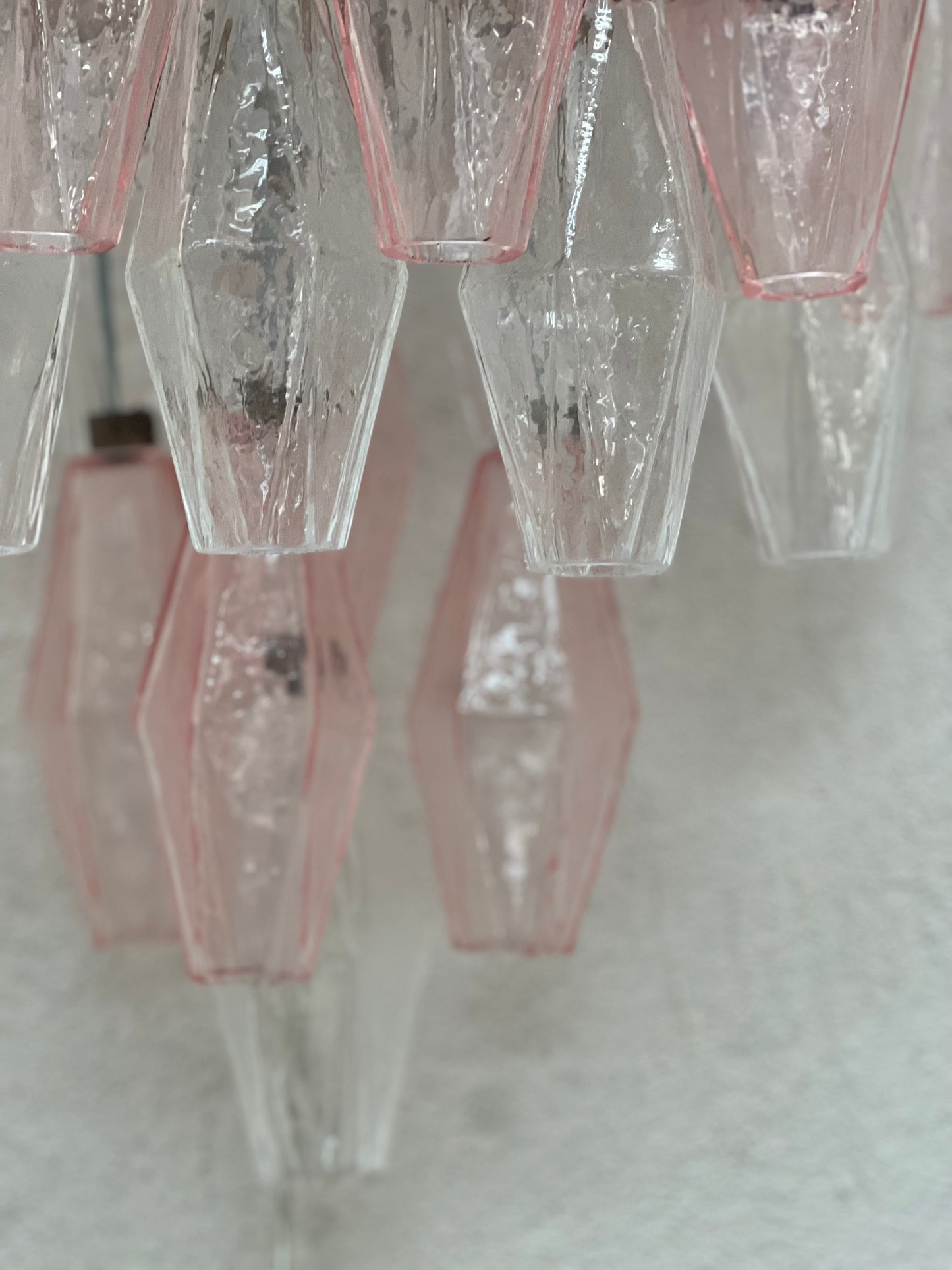 Murano Wall Sconce - Pink & Clear