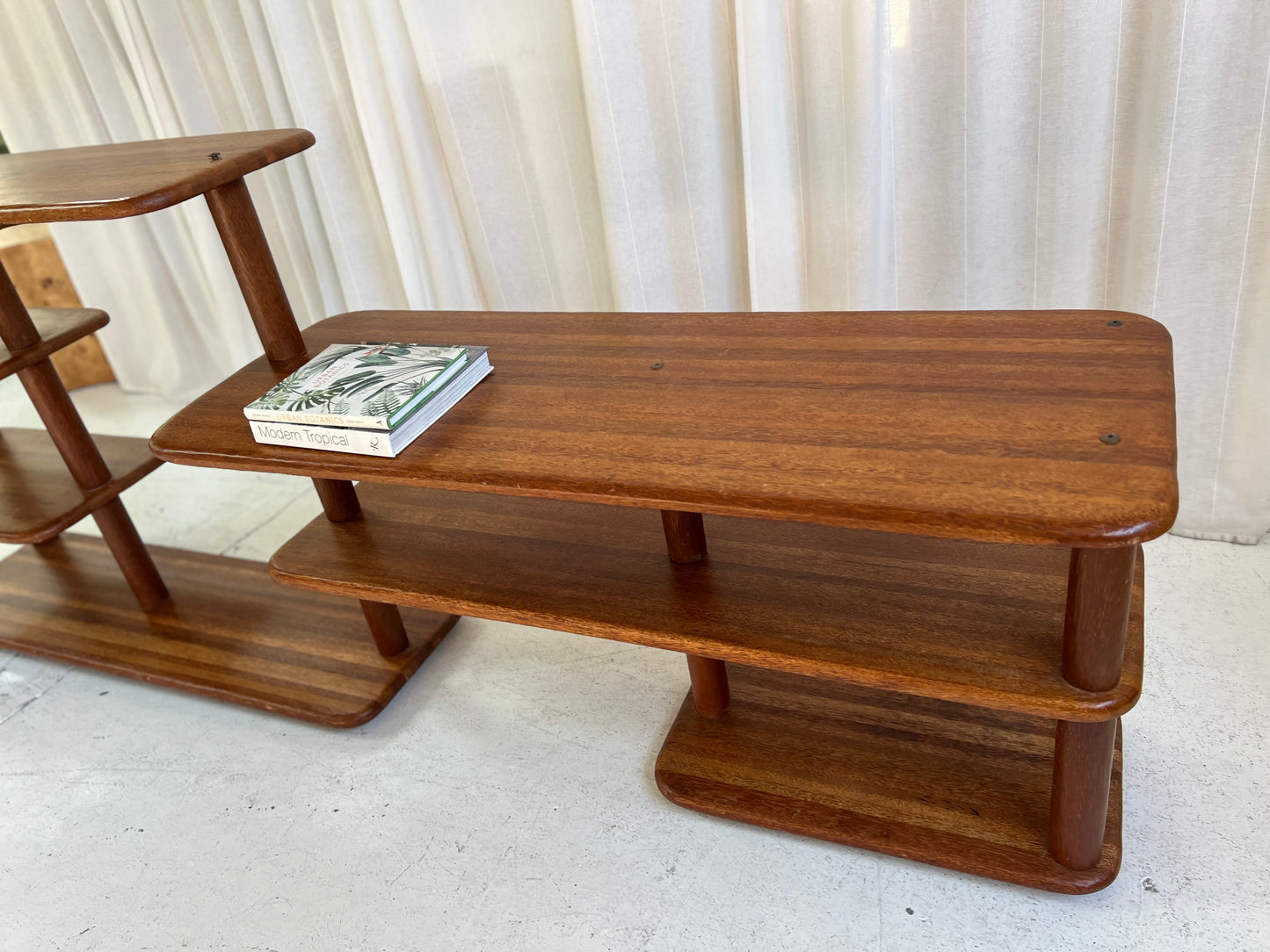 Vintage Pacific Green Rotating Shelving Unit
