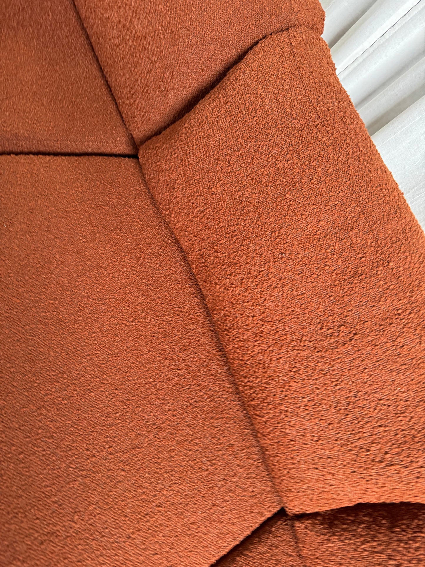 Rust Boucle Modular Sofa Set - Preorder