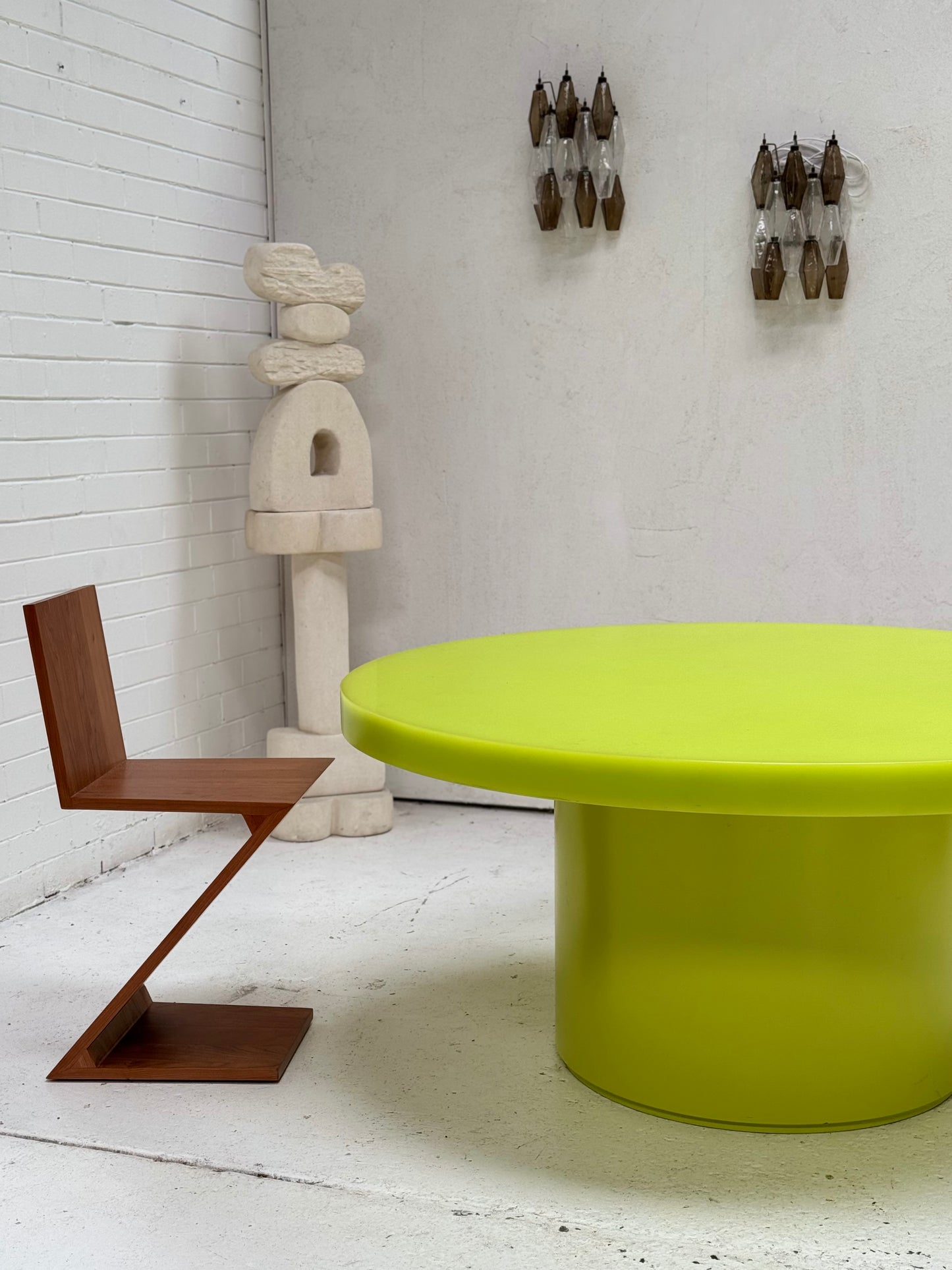 Custom Marblo Perspex Dining Table