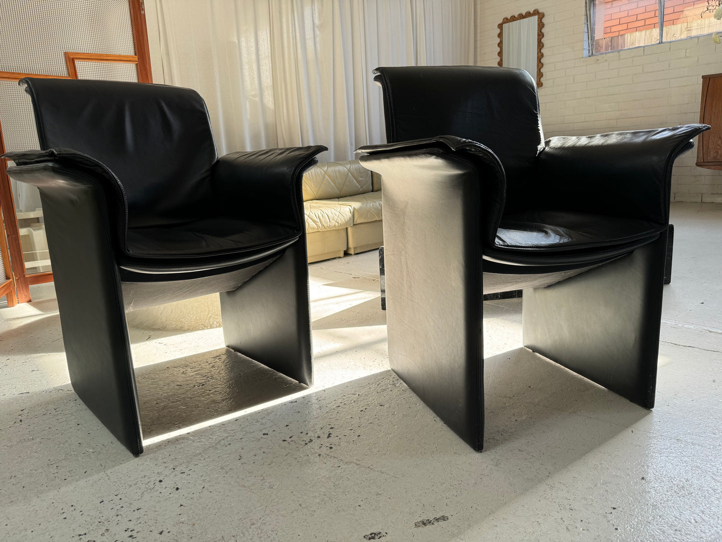 Italian Leather Chairs