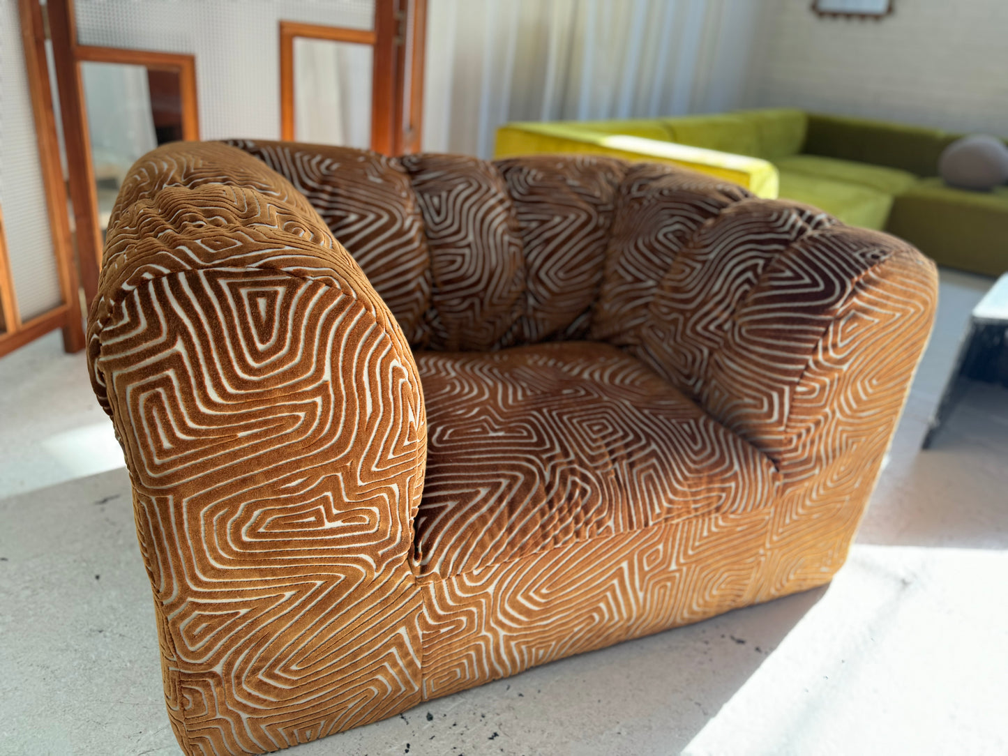 Bespoke Patterned Jumbo Armchair