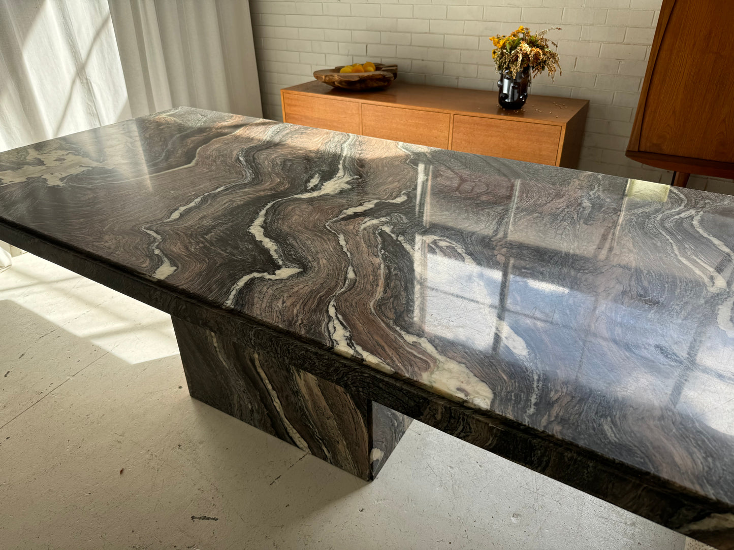 Vintage Marble Dining Table