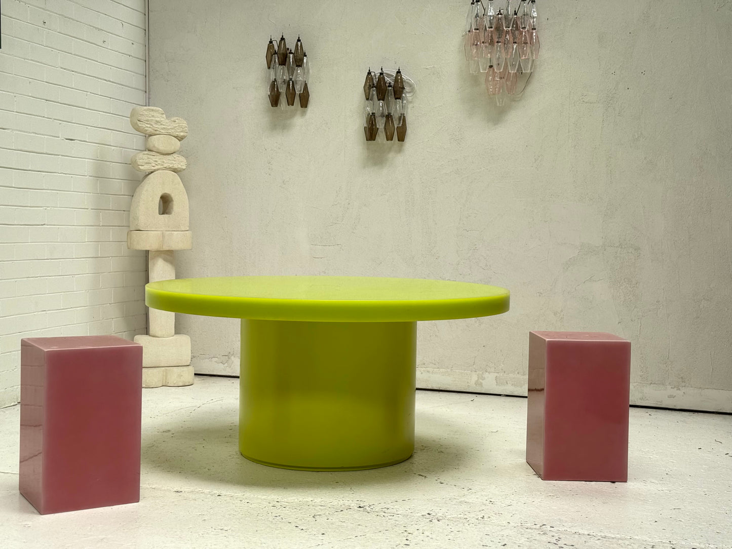 Custom Marblo Perspex Dining Table