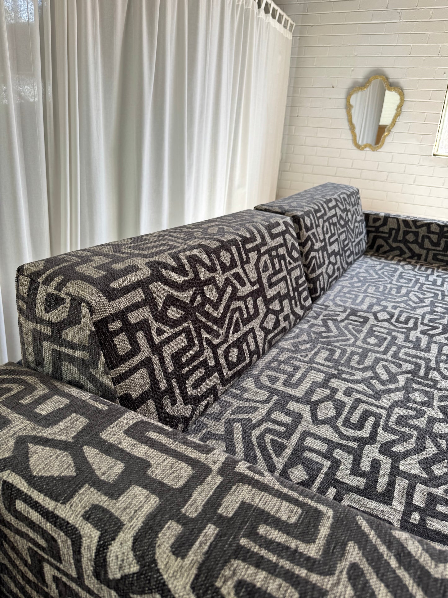Vintage Foam Sofa / Bed - Reupholstered
