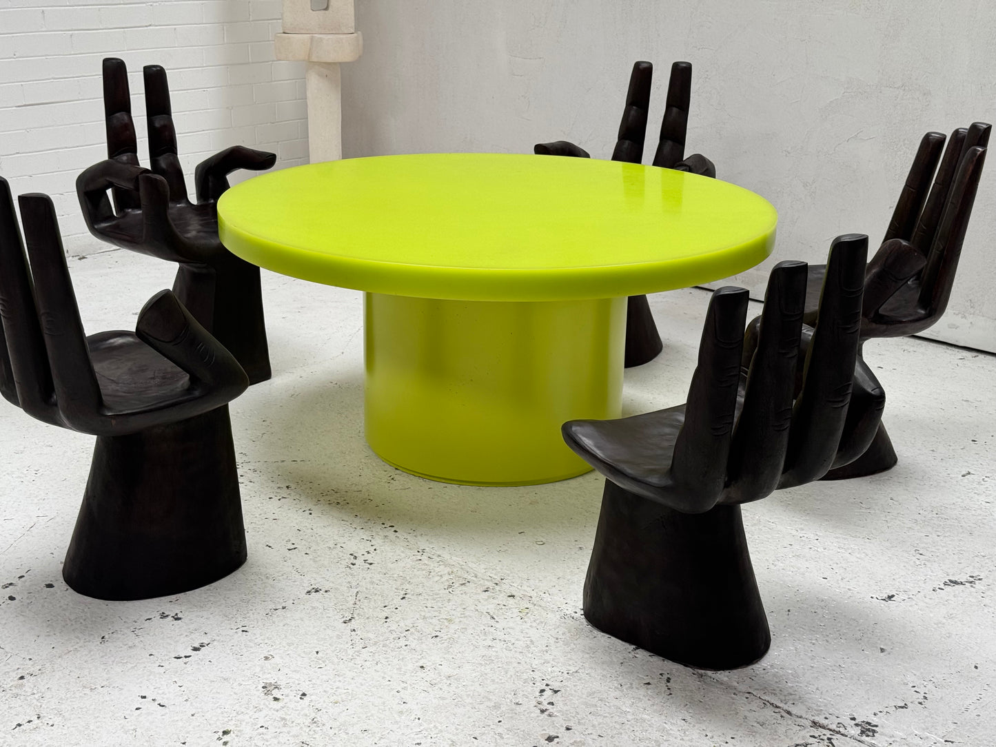 Custom Marblo Perspex Dining Table