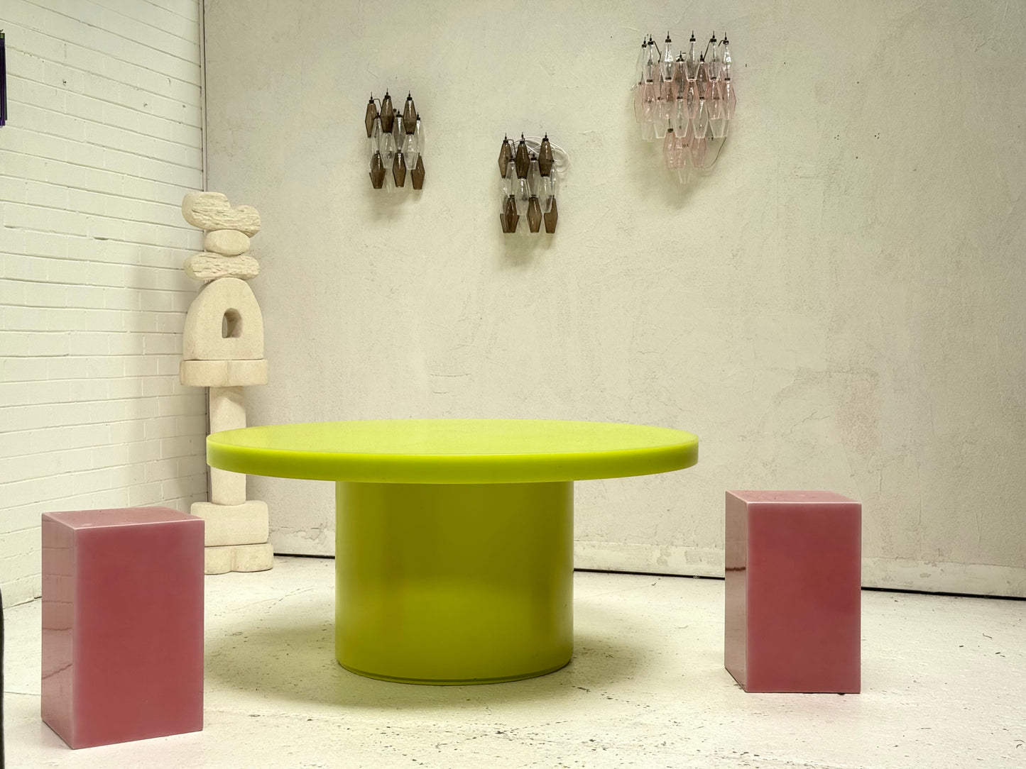 Custom Marblo Perspex Dining Table