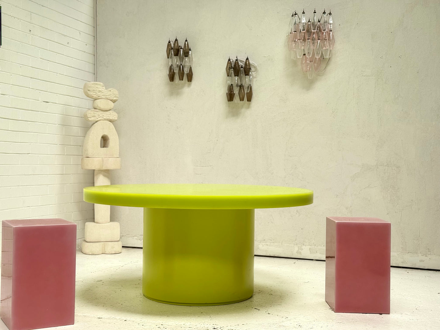 Custom Marblo Perspex Dining Table