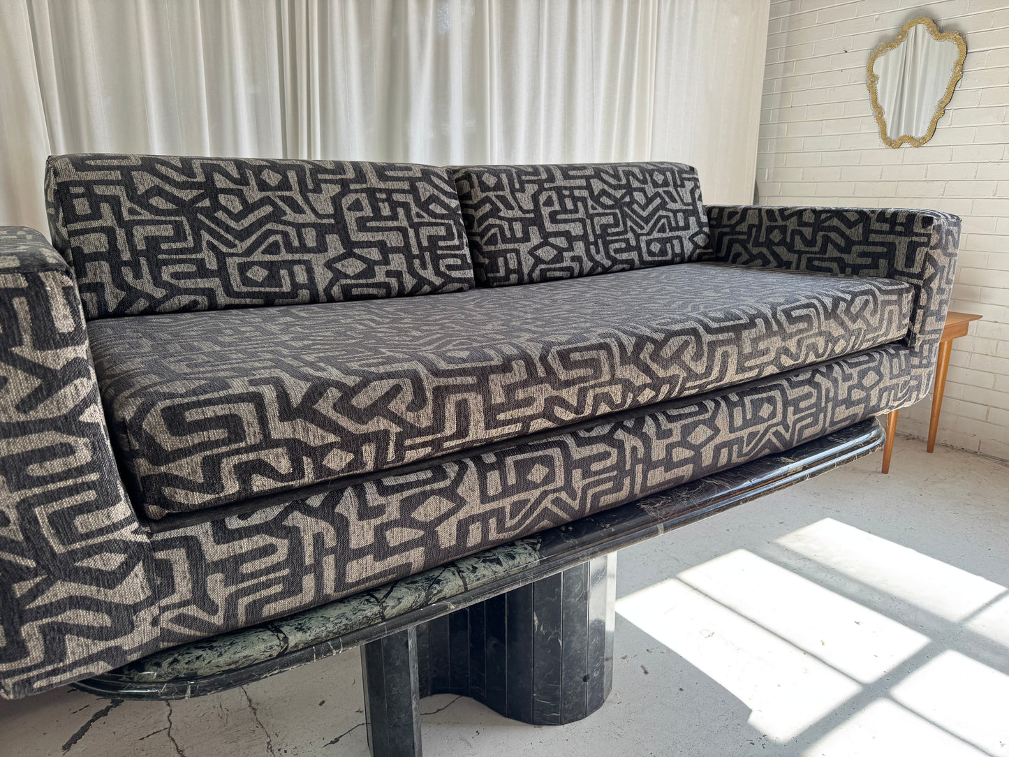 Vintage Foam Sofa / Bed - Reupholstered