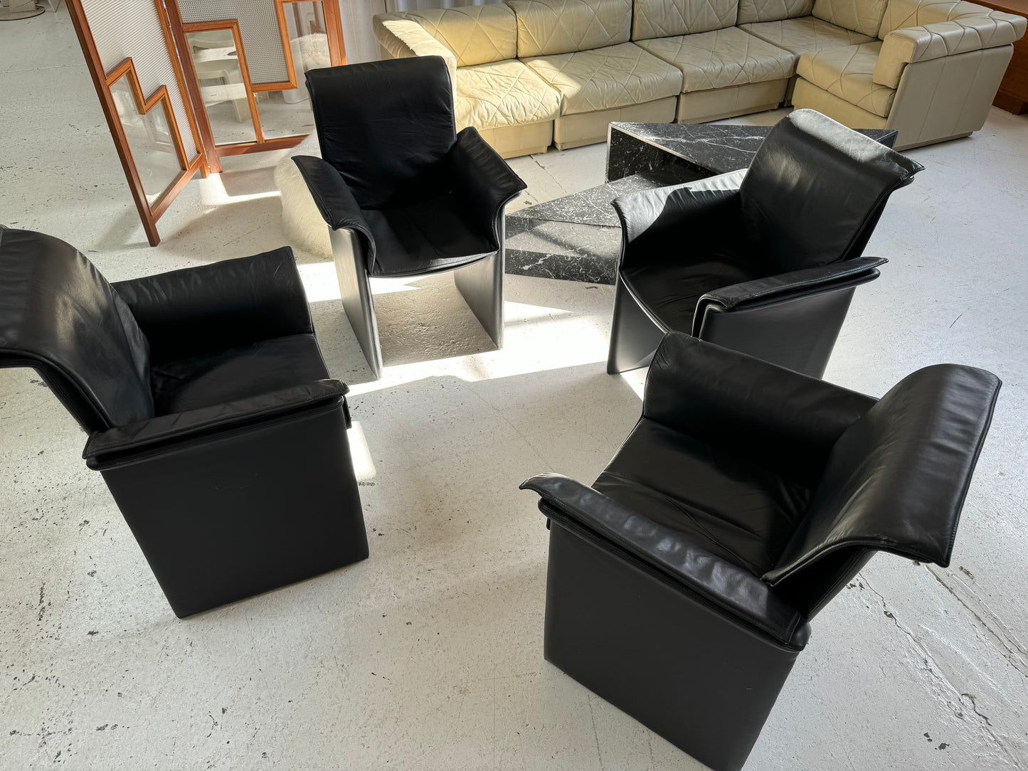 Italian Leather Chairs