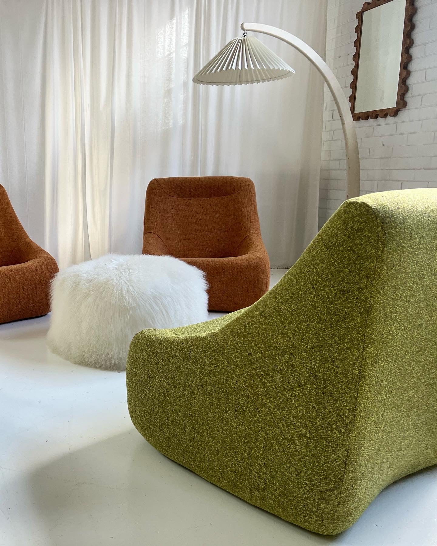 Featherston Numero IV Vintage Modular Armchair - Orange